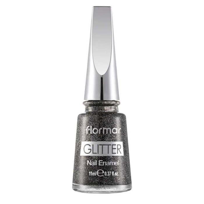 Flormar Glitter Nail Enamel Oje GL13 Ash Cloud - 1
