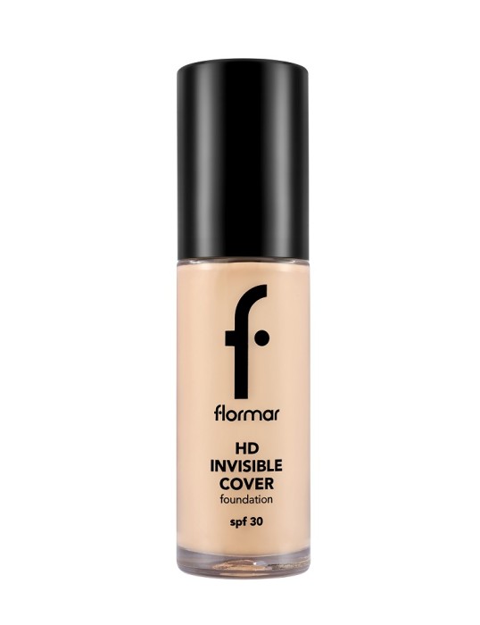 Flormar Invisible Cover HD Foundation 40 Light Ivory