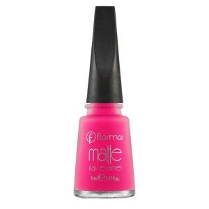 Flormar Matte Nail Enamel Oje M09 Bright Pink - 1