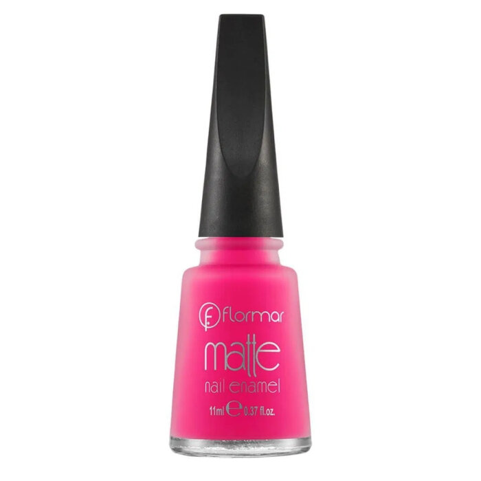 Flormar Matte Nail Enamel Oje M09 Bright Pink - 1
