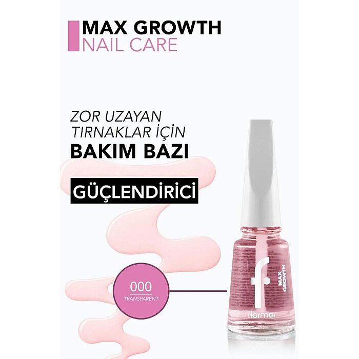 Flormar Max Growth Besleyici & Uzamaya Yardımcı Tırnak Cilası - 4