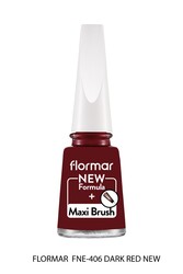 Flormar Oje Nail Enamel 406 Dark Red New - Thumbnail