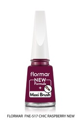 Flormar - Flormar Oje Nail Enamel 517 Chic Raspberry New