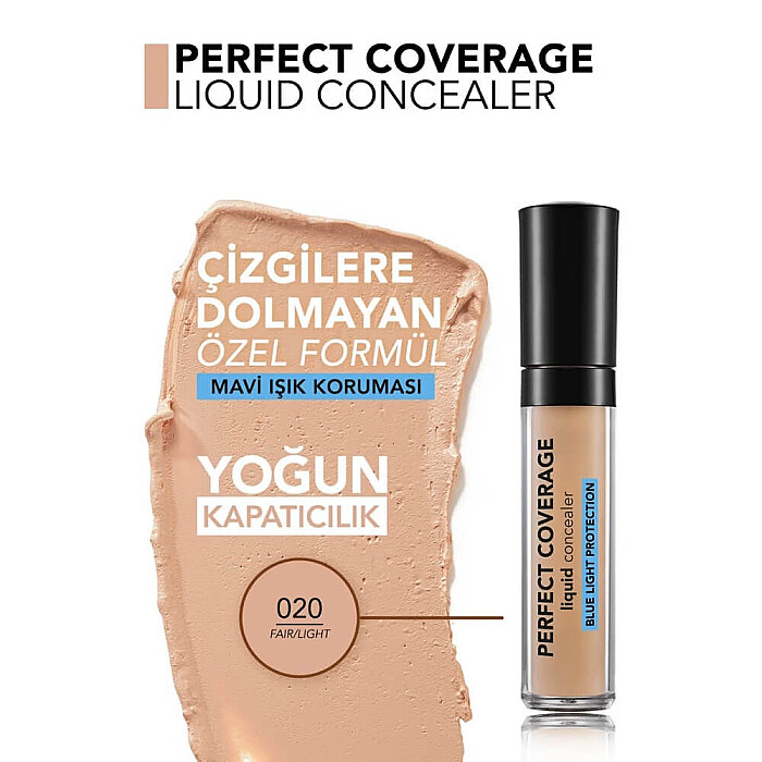 Flormar Perfect Coverage Likit Kapatıcı 020 Fair/Light - 3