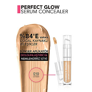 Flormar Perfect Glow Serum Concealer 010 C4 Fawn - 3
