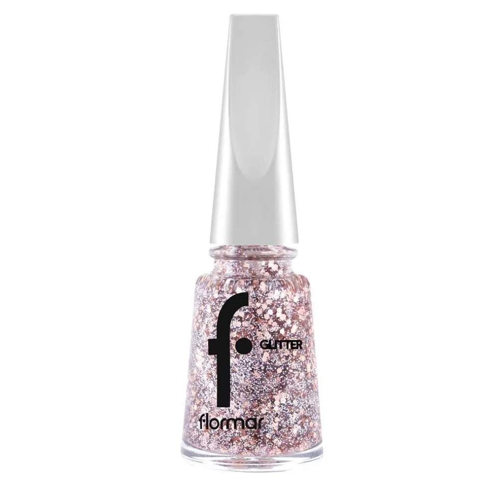 Flormar Quick Dry Nail Enamel Oje GL02 Pink Silver