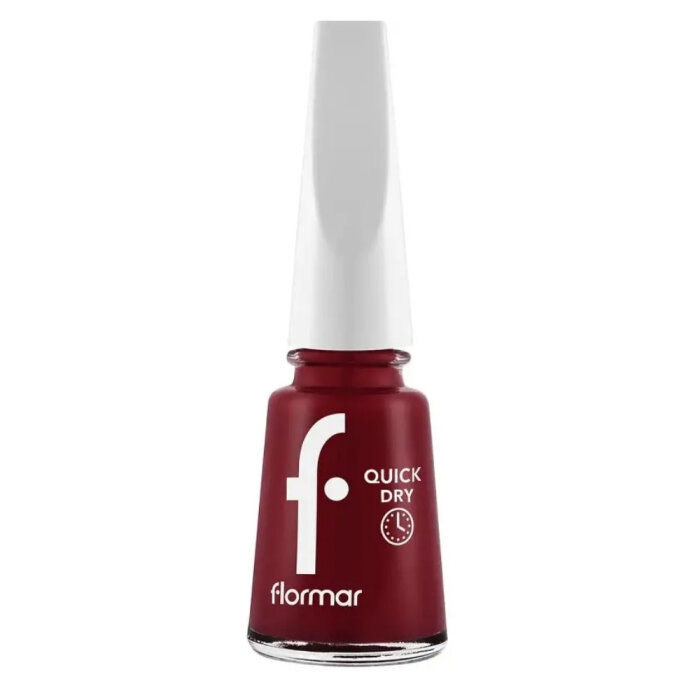 Flormar Quick Dry Nail Enamel Oje QD06 Fiery Red - 1