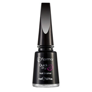 Flormar Quick Dry Nail Enamel Oje QD10 Black Minimalism - 1
