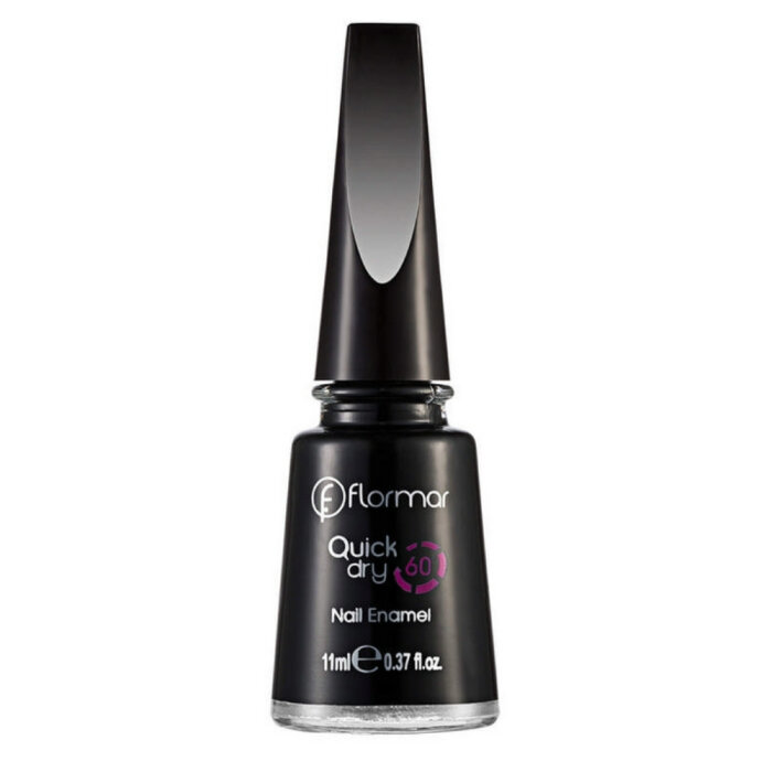 Flormar Quick Dry Nail Enamel Oje QD10 Black Minimalism - 1