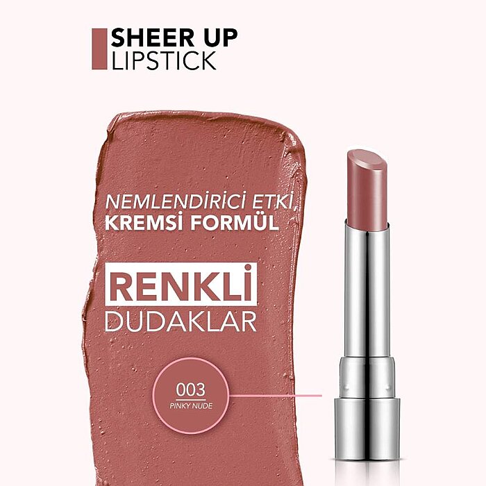 Flormar Sheer Up Lipstick 003 - 4