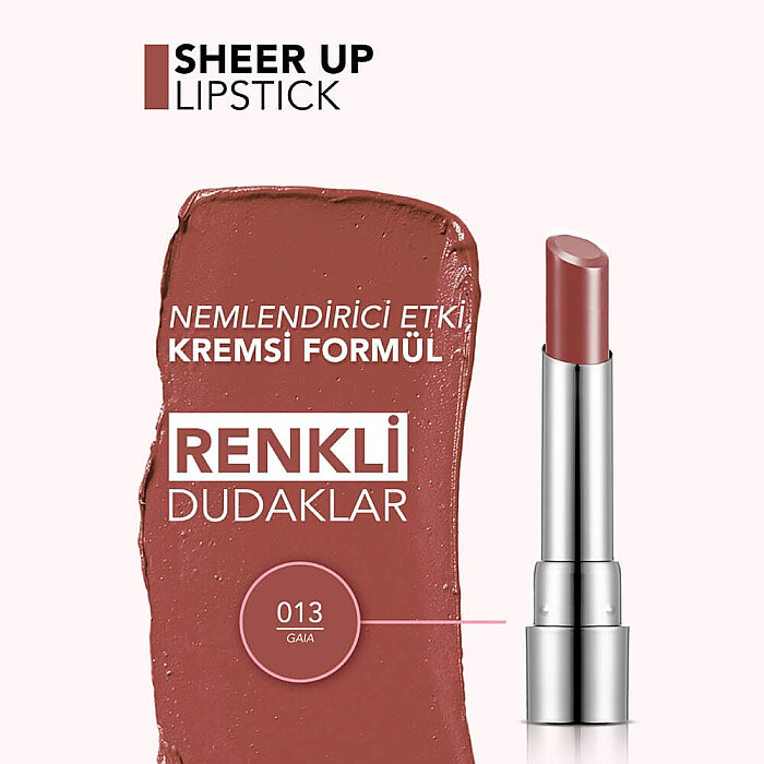Flormar Sheer Up Lipstick 013 - 4