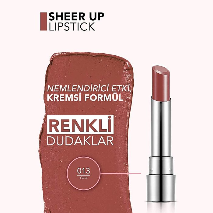 Flormar Sheer Up Lipstick 013 - 4