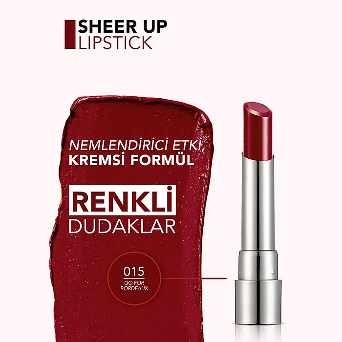 Flormar Sheer Up Lipstick 015 - 4