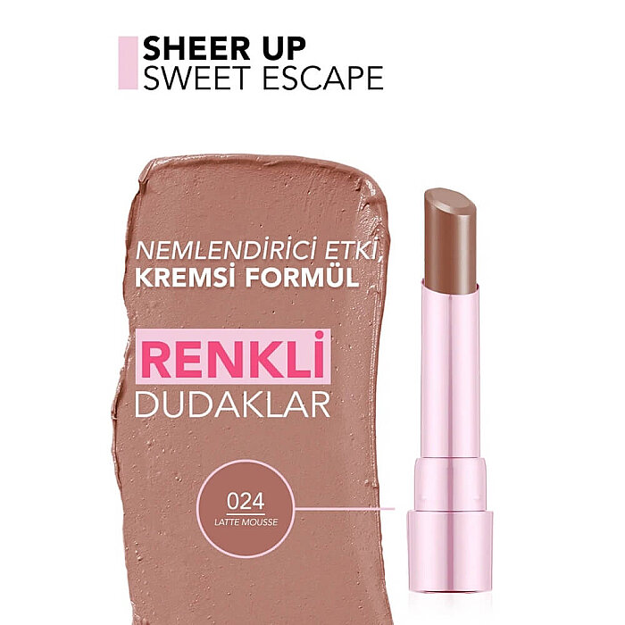 Flormar Sheer Up Sweet Escape 024 Latte Mousse - 3