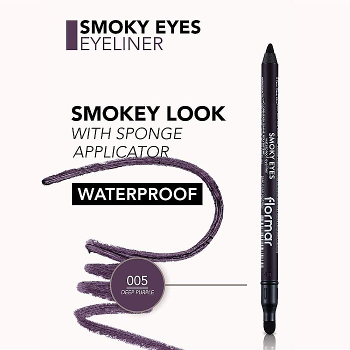 Flormar Smoky Eyes Waterproof Eyeliner 05 Deep Purple - 3