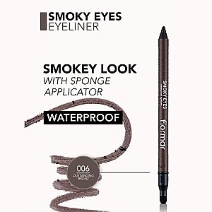 Flormar Smoky Eyes Waterproof Eyeliner 06 Outstanding Bronze - 3