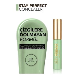 Flormar Stay Perfect Yüksek Pigmentli & Yarı Mat Bitişli Likit Kapatıcı 011 - 3