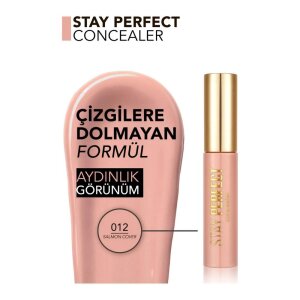 Flormar Stay Perfect Yüksek Pigmentli & Yarı Mat Bitişli Likit Kapatıcı 012 - 3