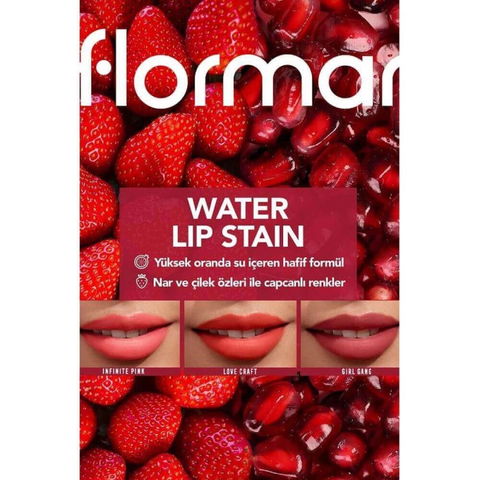 Flormar Su Bazlı Dudak Renklendiricisi 001 Infinite Pink 6.4 Ml