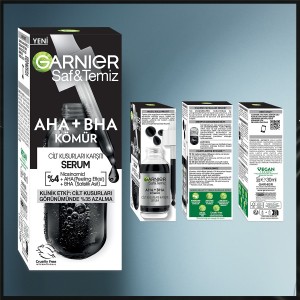 Garnier AHA+BHA Kömür Cilt Kusurları Karşıtı Serum 30 Ml - Thumbnail