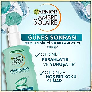 Garnier Ambre Solaire Güneş Sonrası Nemlendirici Ferahlatıcı Sprey 200 Ml - 3