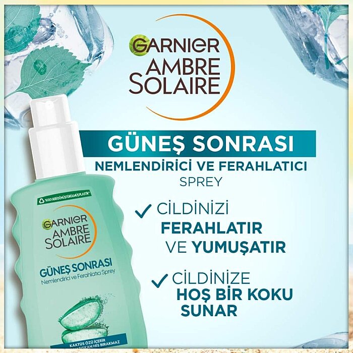 Garnier Ambre Solaire Güneş Sonrası Nemlendirici Ferahlatıcı Sprey 200 Ml - 3
