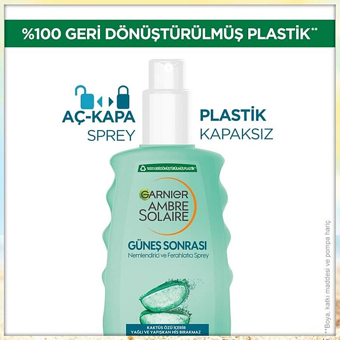 Garnier Ambre Solaire Güneş Sonrası Nemlendirici Ferahlatıcı Sprey 200 Ml - 4
