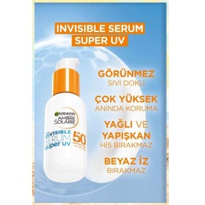 Garnier Ambre Solaire Invisible Serum Super UV Günlük Güneş Koruyucu Serum - Thumbnail
