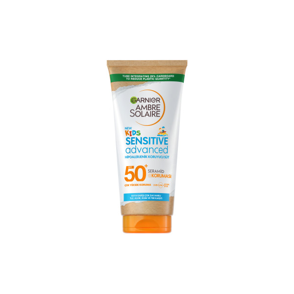 Garnier Ambre Solaire Sensitive Advanced Çocuk Hipoalerjenik Güneş Koruyucu Süt SPF50+ 175 Ml