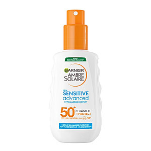 Garnier Ambre Solaire Sensitive Advanced Hipoalerjenik Güneş Koruyucu Sprey SPF50+ 150 Ml - Garnier Cilt