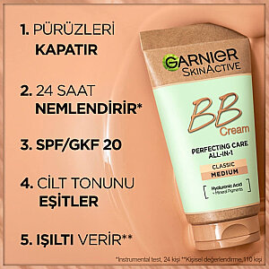 Garnier BB Krem Mucizevi Cilt Kusursuzlaştırıcı Orta Ton 50 Ml - 4