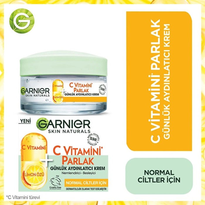 Garnier C Vitamini Parlak Günlük Aydınlatıcı Krem 50 Ml