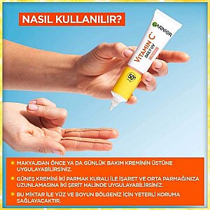Garnier C Vitamini Parlak Günlük UV Korumalı Güneş Yüz Kremi Işıltılı Doku SPF50+ 40 Ml - 3