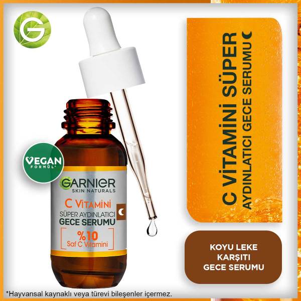Garnier C Vitamini Süper Aydınlatıcı Gece Serumu 30 Ml