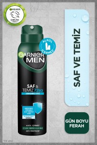 Garnier Men Saf ve Temiz Erkek Deodorant 150 Ml - Thumbnail