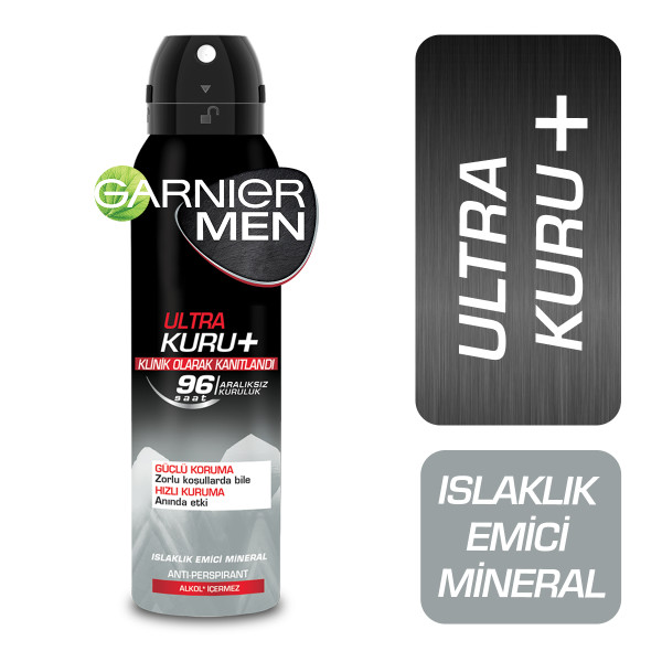 Garnier Men Ultra Kuru Erkek Deodorant 150 Ml