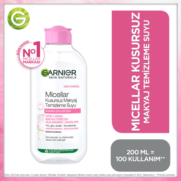 Garnier Micellar Kusursuz Makyaj Temizleme Suyu 200 Ml