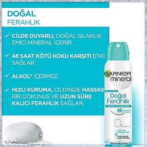 Garnier Mineral Doğal Ferahlık Kadın Deodorant 150 Ml - 2