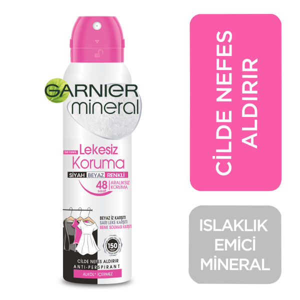 Garnier Mineral Lekesiz Koruma Ferah Koku Kadın Deodorant 150 Ml