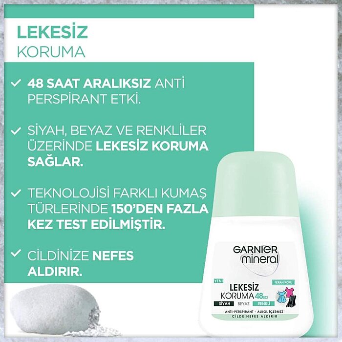 Garnier Mineral Lekesiz Koruma Ferah Koku Kadın Roll-On 50 Ml - 2