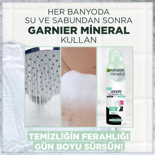 Garnier Mineral Lekesiz Koruma Kadın Deodorant 150 Ml