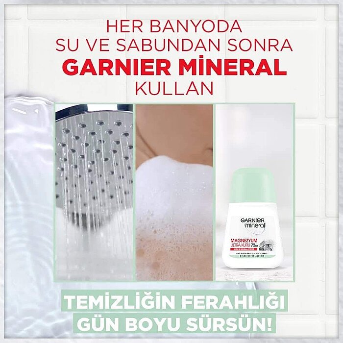 Garnier Mineral Magnezyum Ultra Kuru Kadın Roll-On 50 Ml - 3