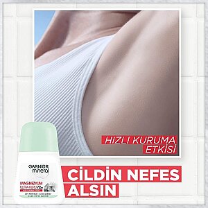 Garnier Mineral Magnezyum Ultra Kuru Kadın Roll-On 50 Ml - 4