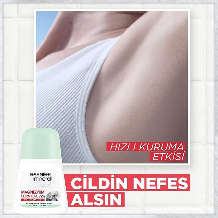 Garnier Mineral Magnezyum Ultra Kuru Kadın Roll-On 50 Ml - 4