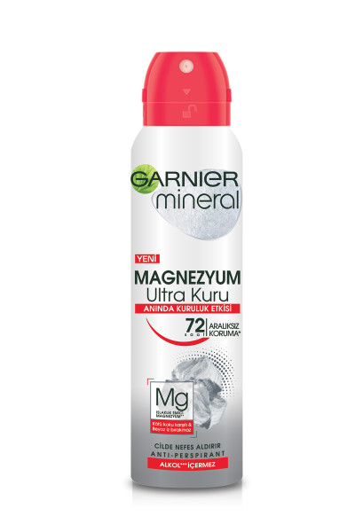 Garnier Mineral Magnezyum Ultra Kuru Sprey Kadın Deodorant 150 Ml