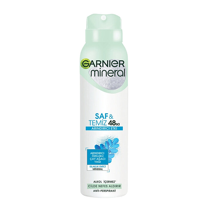 Garnier Mineral Saf&Temiz Kadın Deodorant 150 Ml - 1