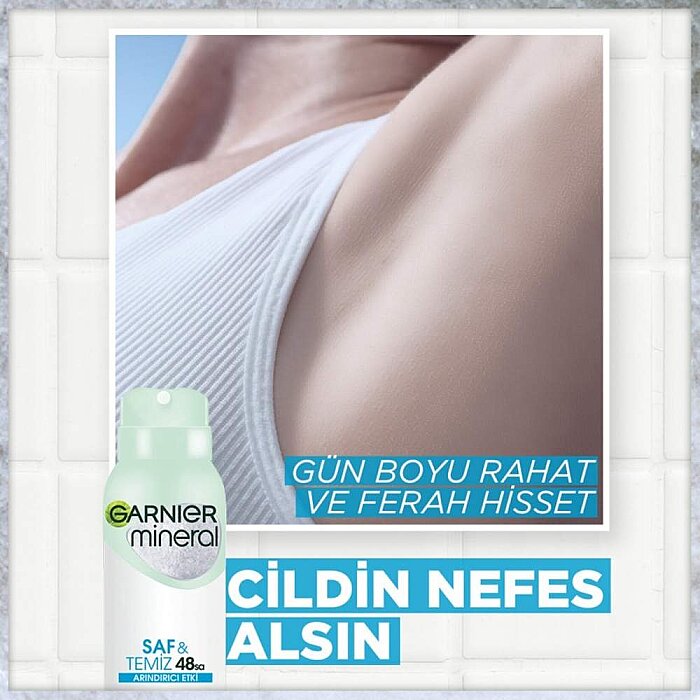 Garnier Mineral Saf&Temiz Kadın Deodorant 150 Ml - 4