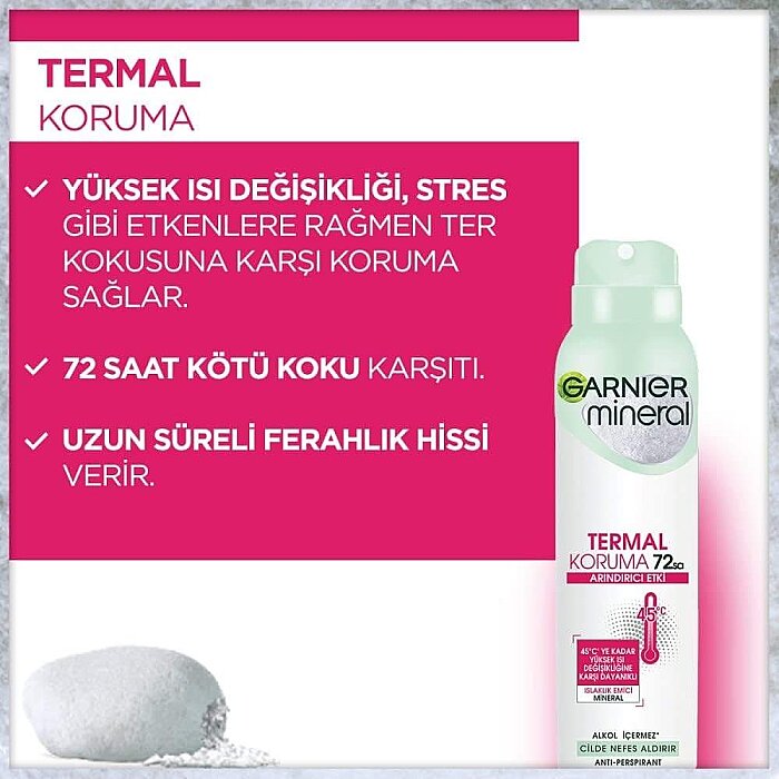 Garnier Mineral Termal Koruma Kadın Deodorant 150 Ml - 2