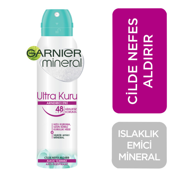 Garnier Mineral Ultra Kuru Kadın Deodorant 150 Ml