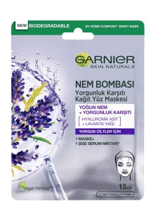 Garnier Nem Bombası Yorgunluk Karşıtı Kağıt Yüz Maskesi - Thumbnail